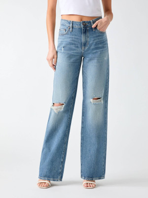 GUESS Jeansy Slouchy | Straight fit | mid rise