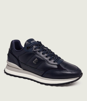 Bogner Skórzane sneakersy Newport 15 A | zamsz