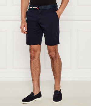 Tommy Hilfiger Szorty chino + pasek Brooklyn | Slim Fit