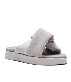 INUIKII Klapki Soft Crossed | zamsz