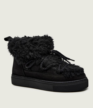 INUIKII Śniegowce TEDDY LOW | shearling | zamsz