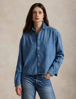 POLO RALPH LAUREN Jeansowa koszula | Loose fit