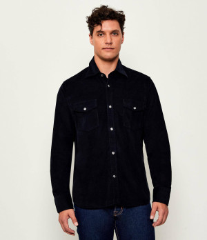 Oscar Jacobson Koszula | Straight fit | sztruks