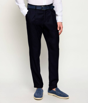 Herno Spodnie | Regular Fit | z dodatkiem wełny