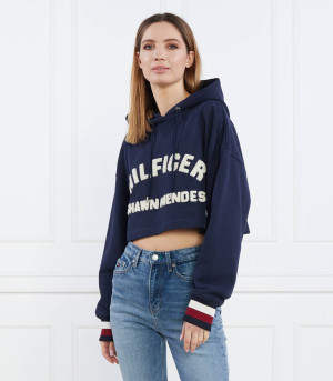 Tommy Hilfiger Bluza THXSM FLEECE CROP GRAPHIC | Cropped Fit