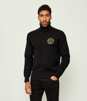 Versace Jeans Couture Golf | Slim Fit | z dodatkiem wełny i kaszmiru