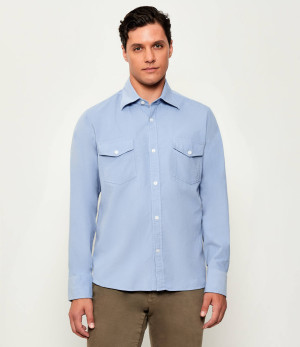 Oscar Jacobson Koszula | Straight fit | sztruks