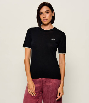 Karl Lagerfeld Wełniany sweter Essential | Regular Fit