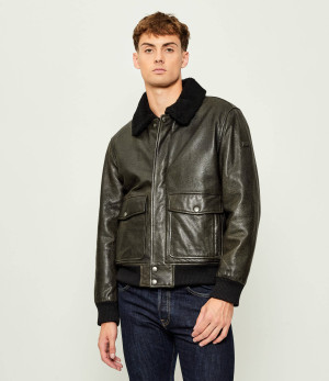 Joop! Jeans Skórzana kurtka Falko | Regular Fit | shearling