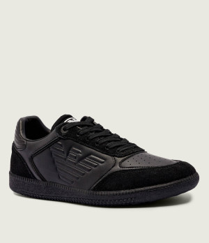 EA7 Skórzane sneakersy