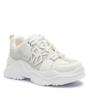 DKNY Skórzane sneakersy Odella | zamsz