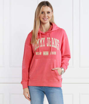 Tommy Jeans Bluza TJW RLX WASHED VARSITY HOOD EXT | Relaxed fit