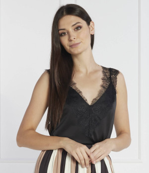 BOSS BLACK Koronkowy top Belinga | Regular Fit