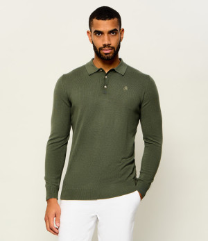 Karl Lagerfeld Wełniane polo | Regular Fit