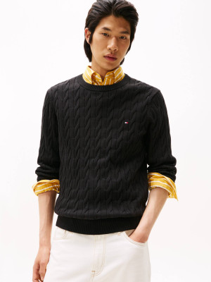 Tommy Hilfiger Sweter CLASSIC CABLE TH x F.C. Liverpool | Regular Fit