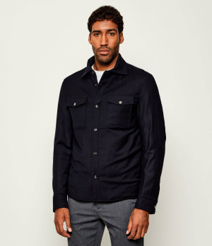 Oscar Jacobson Wełniana kurtka Padded | Regular Fit