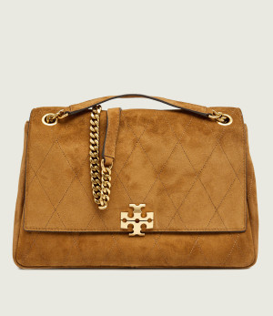 TORY BURCH Torebka na ramię Charlie | zamsz