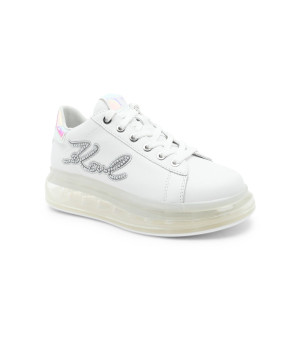 Karl Lagerfeld Skórzane trampki KAPRI KUSHION Signia Pearl Logo Lo