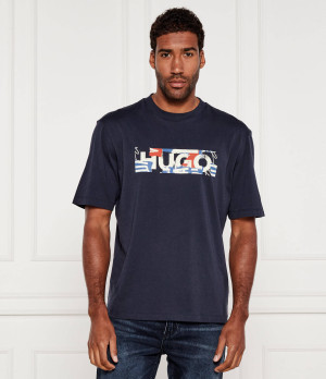 Hugo Blue T-shirt Nugix | Loose fit