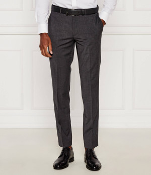 HUGO Wełniane spodnie HestenM204X | Extra slim fit