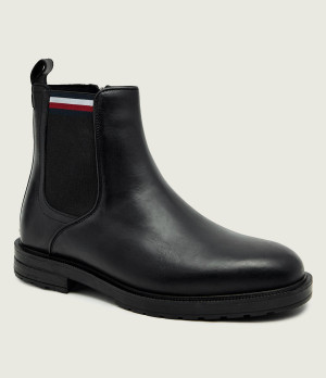 Tommy Hilfiger Skórzane sztyblety