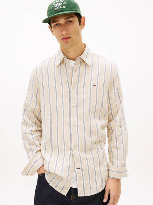 Tommy Jeans Lniana koszula | Regular Fit