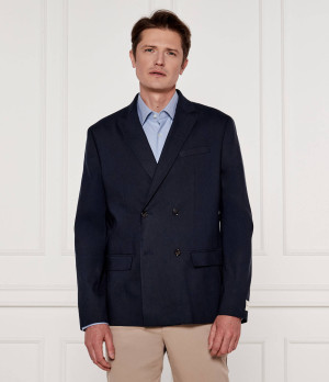 Calvin Klein Marynarka | Regular Fit | z dodatkiem lnu
