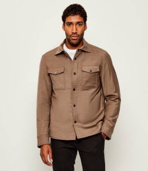 Oscar Jacobson Wełniana kurtka Padded | Regular Fit
