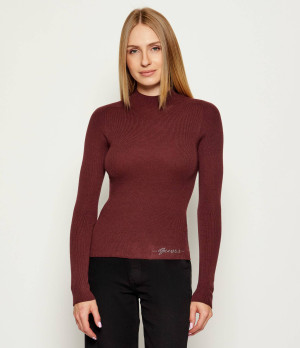 GUESS Półgolf JULIA | Slim Fit | z dodatkiem wełny i kaszmiru