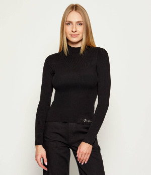 GUESS Półgolf JULIA | Slim Fit | z dodatkiem wełny i kaszmiru