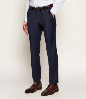 HUGO Wełniane spodnie HestenM204X | Extra slim fit