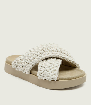 INUIKII Klapki WOVEN | zamsz