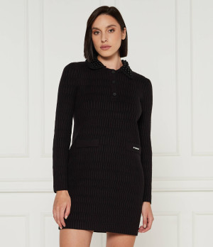 Pinko Sukienka YORK CHOCOLATE | z dodatkiem wełny
