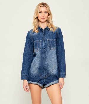 One Teaspoon Jeansowy kombinezon PROPHECY | Relaxed fit