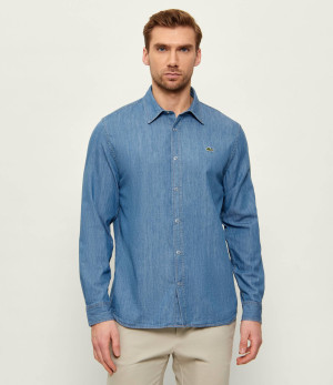 Lacoste Jeansowa koszula | Regular Fit