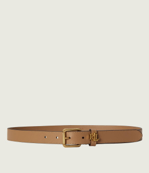 LAUREN RALPH LAUREN Skórzany pasek Logo Keeper