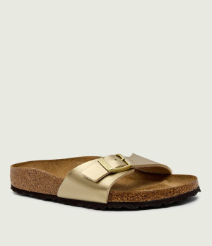 Birkenstock Klapki Madrid | z dodatkiem skóry | narrow fit