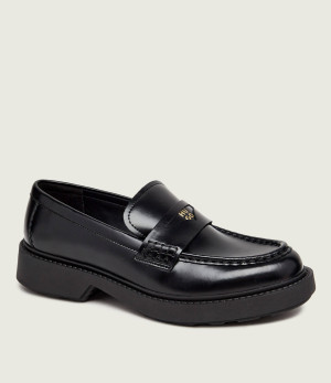 HUGO Skórzane loafersy Angey_Mocc_aclt