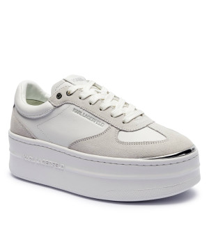 Karl Lagerfeld Skórzane sneakersy Kobo III | zamsz
