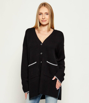 Pinko Wełniany kardigan TASMANIA | Relaxed fit | z dodatkiem kaszmiru