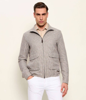 Herno Lniana kurtka | Regular Fit