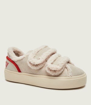 INUIKII Sneakersy Lila | shearling | zamsz