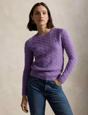 POLO RALPH LAUREN Wełniany sweter Julianna | Regular Fit | z dodatkiem kaszmiru