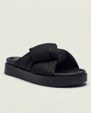 INUIKII Klapki Oversized | z dodatkiem skóry