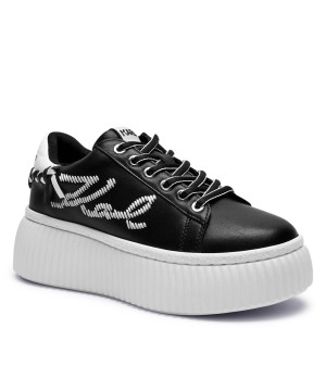 Karl Lagerfeld Skórzane sneakersy Kreeper Lo Whipstitch Lo Lace