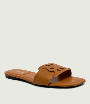 Calvin Klein Skórzane klapki