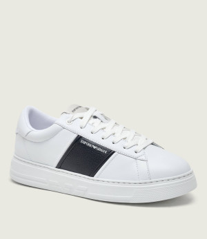 Emporio Armani Skórzane sneakersy