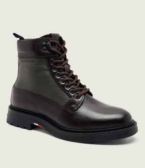 Tommy Hilfiger Skórzane buty wysokie Corporate Casual Mix