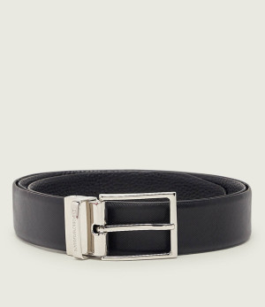 Emporio Armani Skórzany dwustronny pasek
