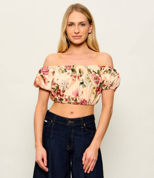 GUESS Lniany top Ryan | Cropped Fit